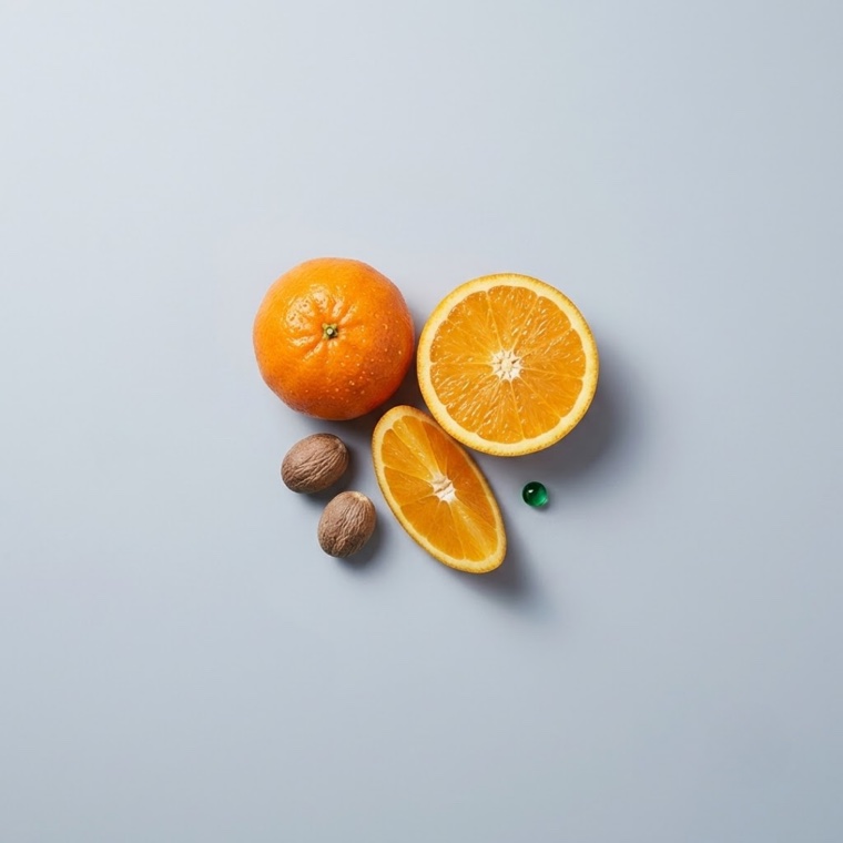 Top notes — mandarin, orange and nutmeg